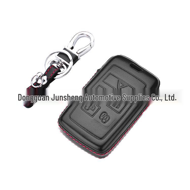 4D Genuine Leather Protective Case for 2018 Range Rover 5-Button Key