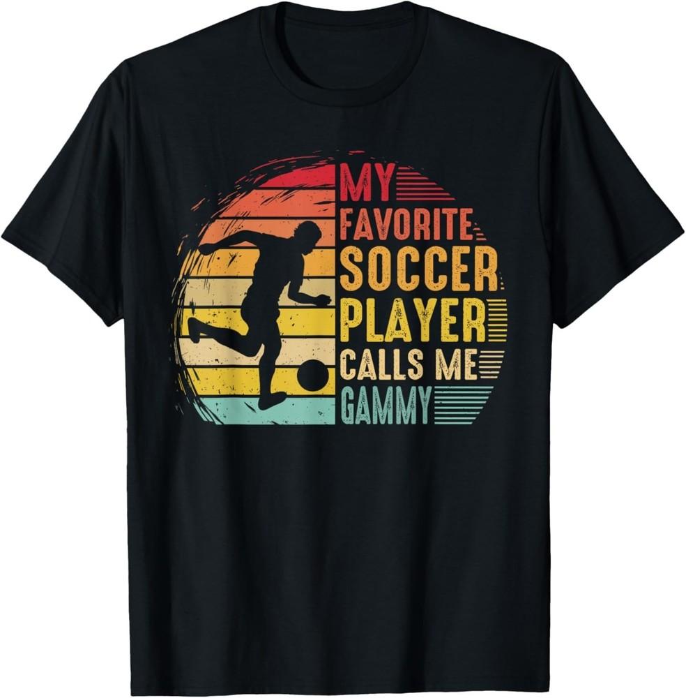 Vintage My Favorite Soccer Player Calls Me Gammy T-Shirt Unisex T-Shirt XL