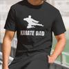Karate Dad Graphic T Shirts Minimalist Martial Arts Fathers Day Gift Tshirt Man Oneck Cotton Shortsleev Vintage Streetwear