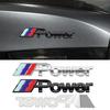 2PCS for M M3 M4 M5 E60 X1 X5 X3 X7 X6 F10 F20 M Performance Metal Car Accessories Sticker Emblem Decal Exterior Decoration