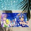 Lucky Star Anime kawaii cartoon Towel Quick Drying Beach Towels Are Suitable For Swimming Pools Camping Yoga And The Gym