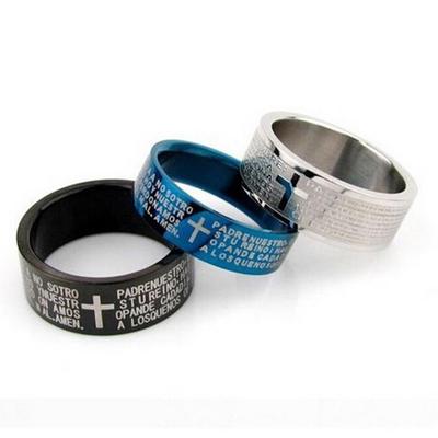 Ring Edelstahl Farbecht Junge und Mann Geschenk Titan Stahl Ring ARI