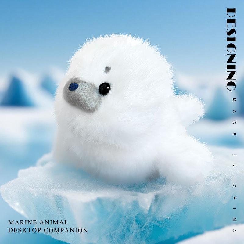 

New marine animal table with plush toys to accompany soothing doll grab machine doll desk doll ornament 18cm