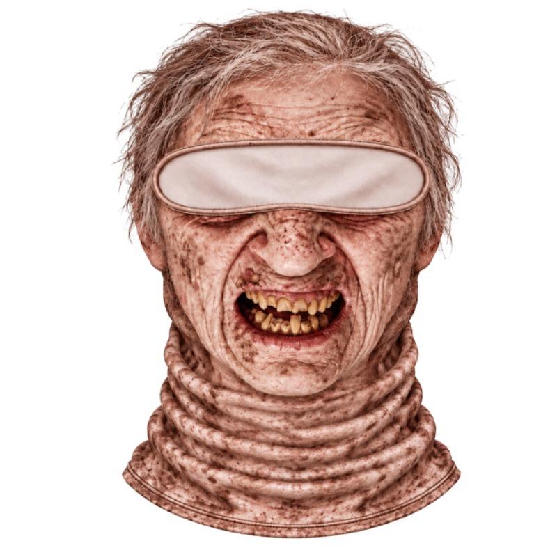 Riding Warm Headgear for Outdoor Sports, Ski Mask, Winter and Autumn Animal Pattern Funny Face Mask