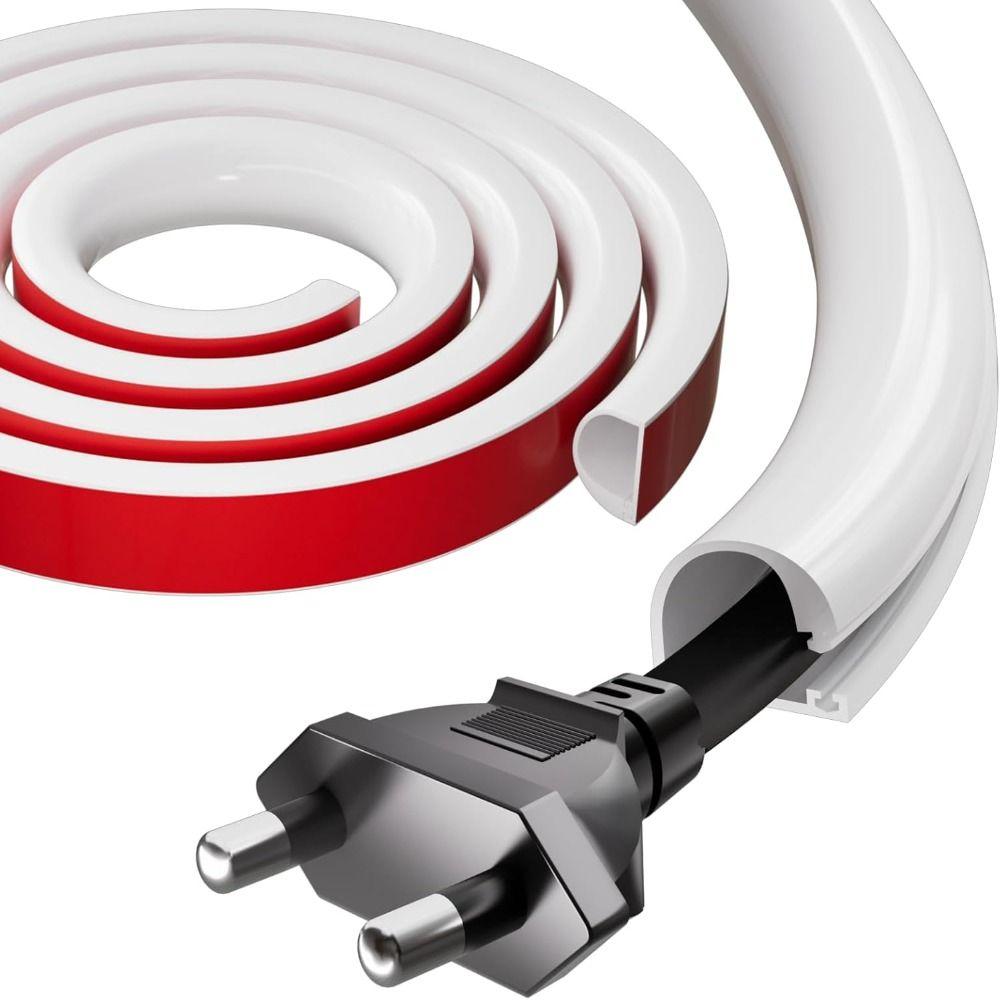 Wall Mount Wall Cord Hider Self-Adhesive Cable Management Professional Cord Protector  Home Office