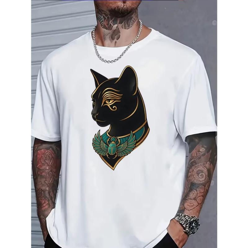 

Men S Casual Sports Fashion Short-Sleeve Shirt for Fitness And Outdoor Activities, Featuring Trendy Print Designs. It Is Elastic And Comfortable 4XL білий