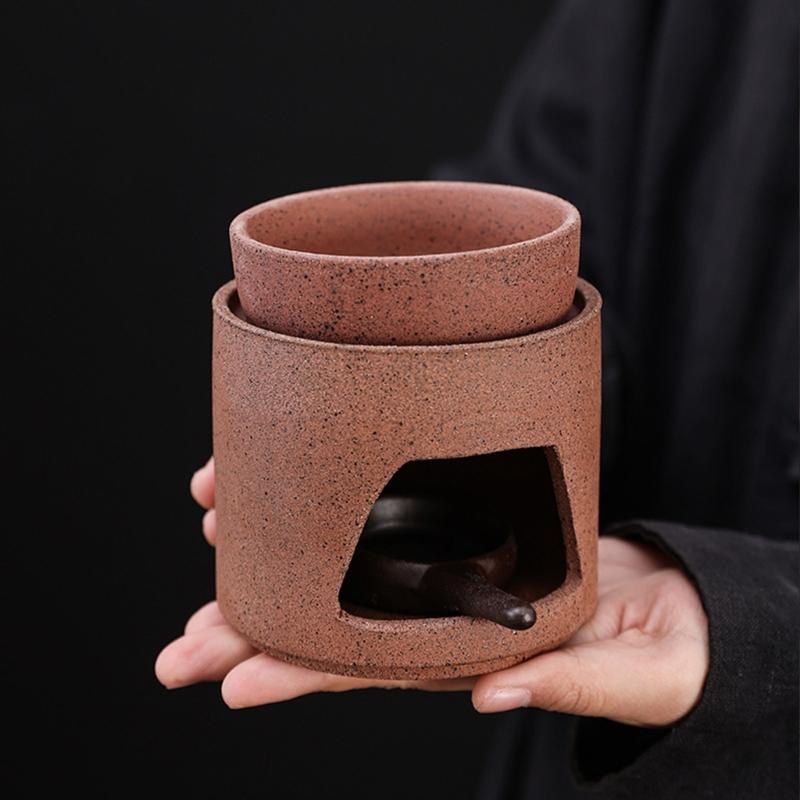 Ceramic Aromas Diffuser for Essential Oil and Wax Melts with Tealight Holder Spoon Home Office Decoration Tea Warmer