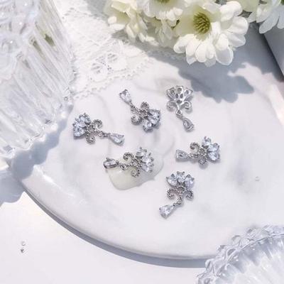 Daily Nail Lily Tier Dangle Zircon Jewelry Parts