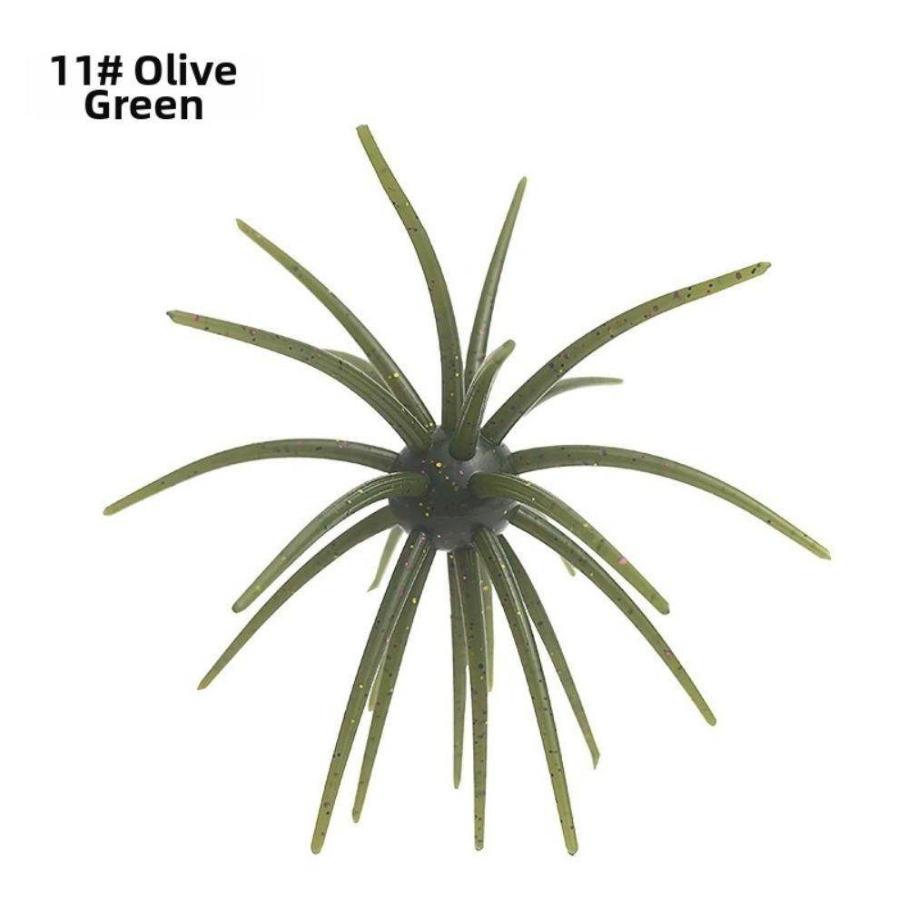 10pcs 11cm/8.7g Size Sea Urchin Lures Superior Tear Resistance 3D Lure For Sea Bass Fishing