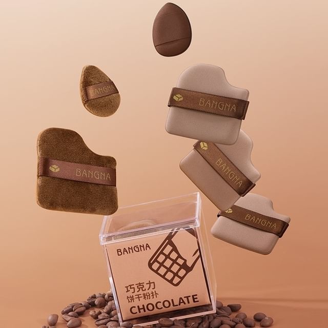 Шоурум - Набор из 6: Пуховка (Различные дизайны) Set of 6 - Brown