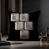 Text Keyboard Cushion Cover Anti-dustmite Pillowcase Invisible Zipper Silky Short Plush Sofa Cushion Cover