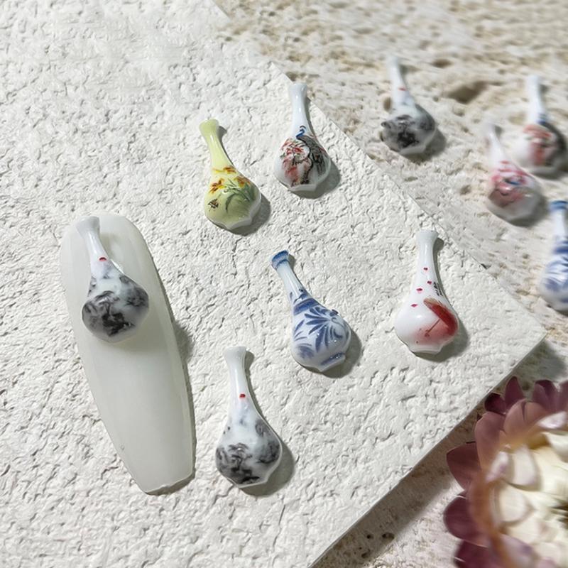 Cartoon Mini Porcelain Bottle Star Lantern Silicone Nail Mold Nail Stamping Decorations Nails Diy Design Manicure Art Tool