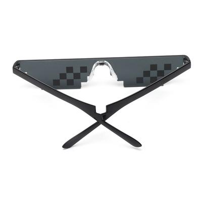 Fashion Retro Cosplay Men & Women Gamer Robot Sunglasses Pixel Mosaic Sunglasses Favors Sunglasses