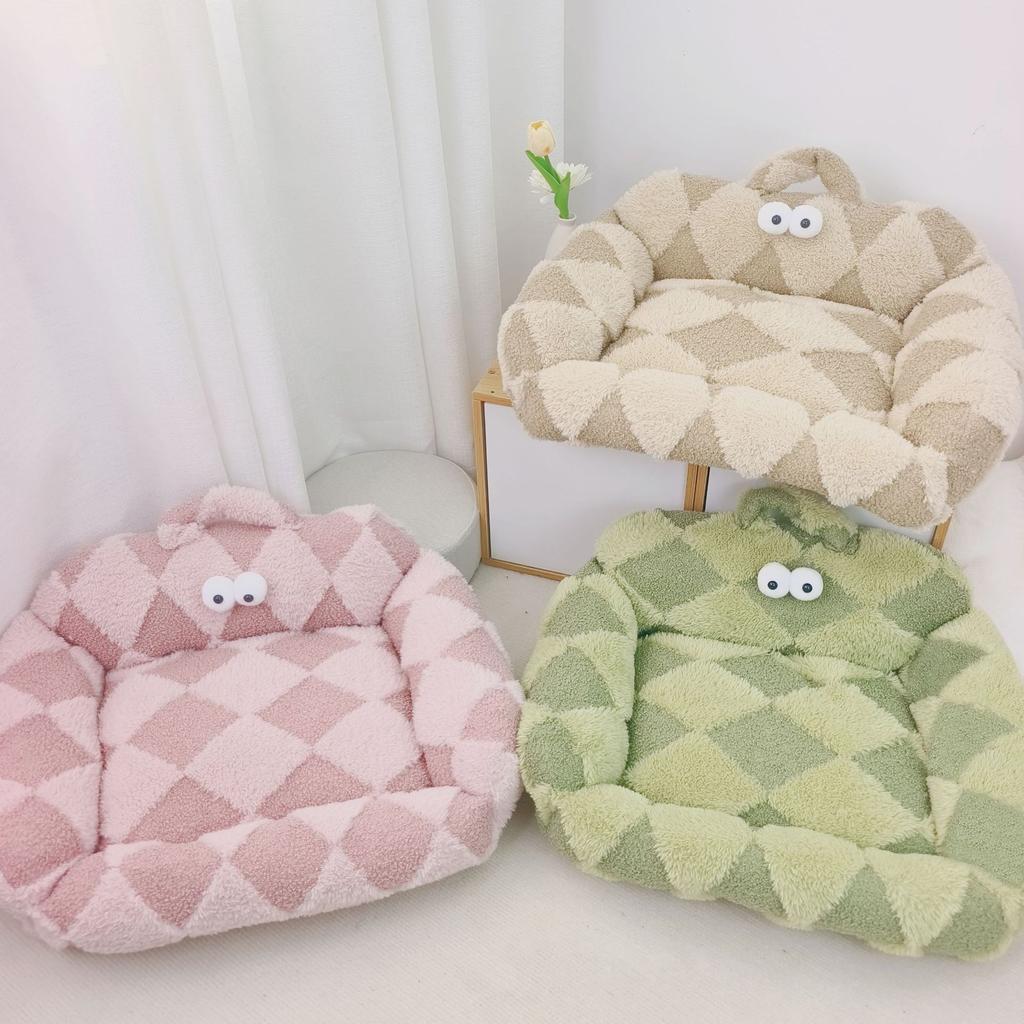 Candy Big-eyed Pet Nest Autumn and Winter Warm Dog Nest Cat Nest Pet Sofa Small Dog Teddy Pomeranian Warm Nest