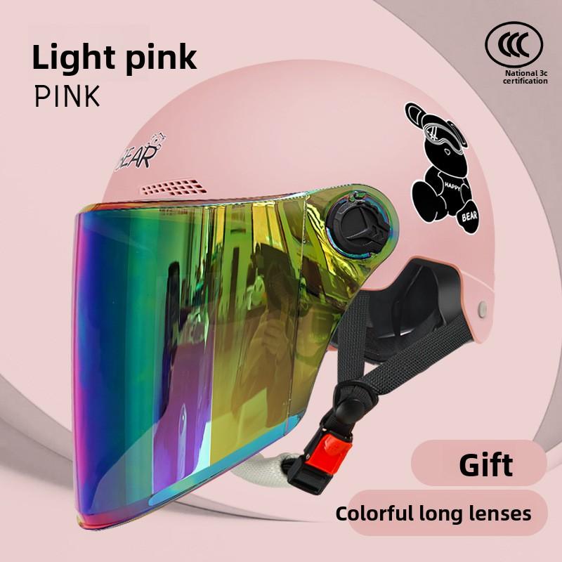 

Electric Vehicle Four-season Helmet Motorcycle Helmet Summer Sun Protection Women s Helmet Men s Electric Vehicle Half Helmet