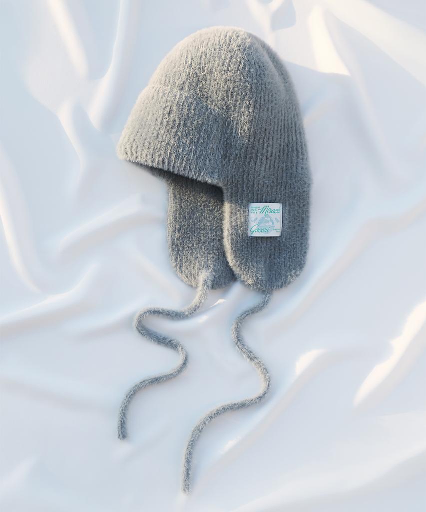 GOCORI Knit Trooper Hat - Blue Gray Trooper Hat Earflap