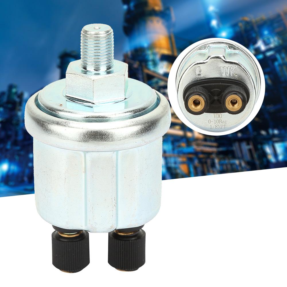 18 NPTF Bright Double Head Thread Senzor tlaku automobilového oleje Vhodné pro VDO 010bar