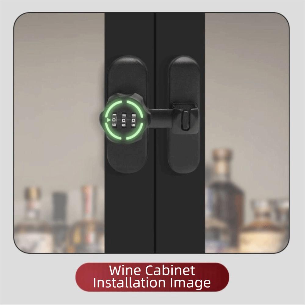 Zinc Alloy Password Lock 90/180 Degree Mechanical Password Combination Lock Luminous Sign High-Security Door Bolts