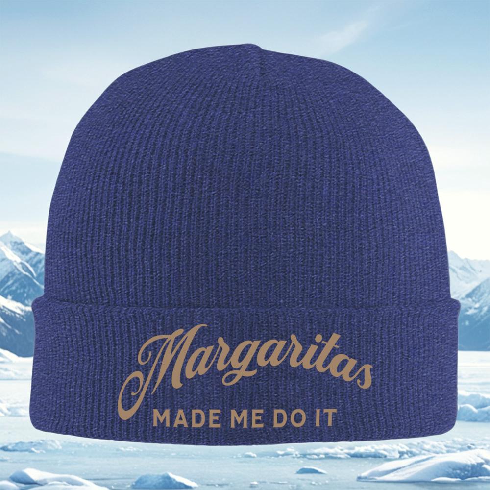 

MargaritasMade Me Do It Men Women Unisex Knitted Hat Beanie Pullover Cap Winter Thermal Warm Christmas Outdoor Cycling Hiking S