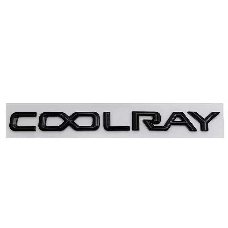 COOLRAY letter badge car stickers For coolray refitted black personalized logo rear boot label trunk side door parts