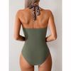 Seksowne Stroje Kąpielowe Damskie Jednoczęściowe Bikini Głęboki Dekolt V Z Wiszącym Ramiączkiem Kostium Kąpielowy Nowy Produkt Zintegrowany Design Odzież Sportowa
