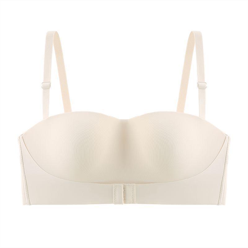 Push Up Bra for Women Seamless With Out Straps Bras Invisible Underwear Comfortable Solid Color Strapless Bralette
