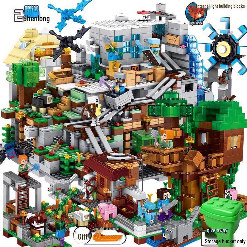 Minecraft Steve's Treehouse Adventure Set - Building Blocks Toy for Kids