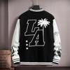 Übergröße Herren Baseballjacke - Frühling/Herbst Locker geschnittene Trendige Freizeitjacke für kräftigere Figuren