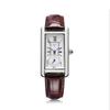 Reloj de Cuarzo Para Mujer, Dos Y Media Manecillas Impermeable Cuadrado Escala Romana Correa Para Reloj de Moda de Mujer