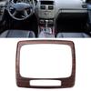 Bil Växelspakspanel Ram Trim Tillbehör Passar för Mercedes Benz C-klass W204 2007 2013 Furu Träådring