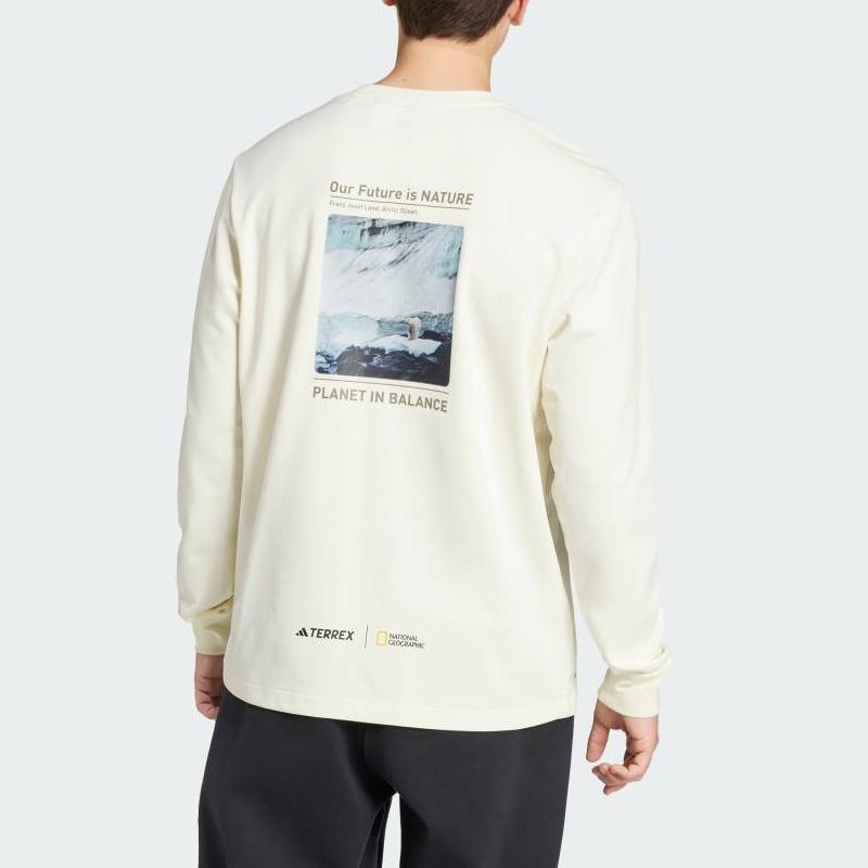 adidas Terrex National Geographic Kolaborace Tričko Unisex Bílá JI5922