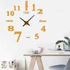 Acrylic Silent Wall Sticker Clock for Home & Bedroom Decor