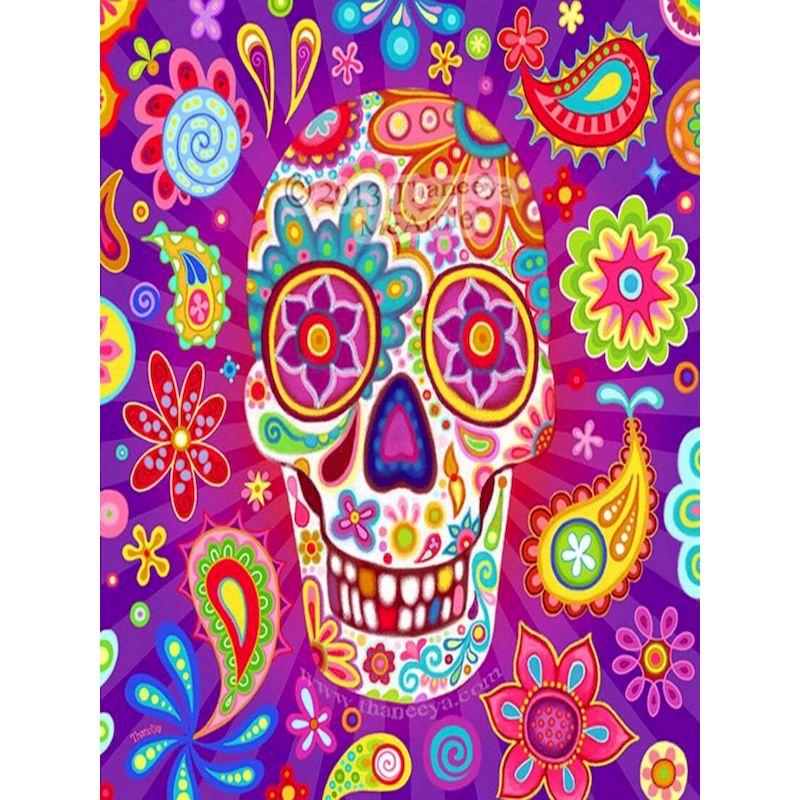 5D DIY diamantová malba Abstraktní květiny Plné kulaté diamantové vyšívání Obrazy Příslušenství Štrasový obrázek