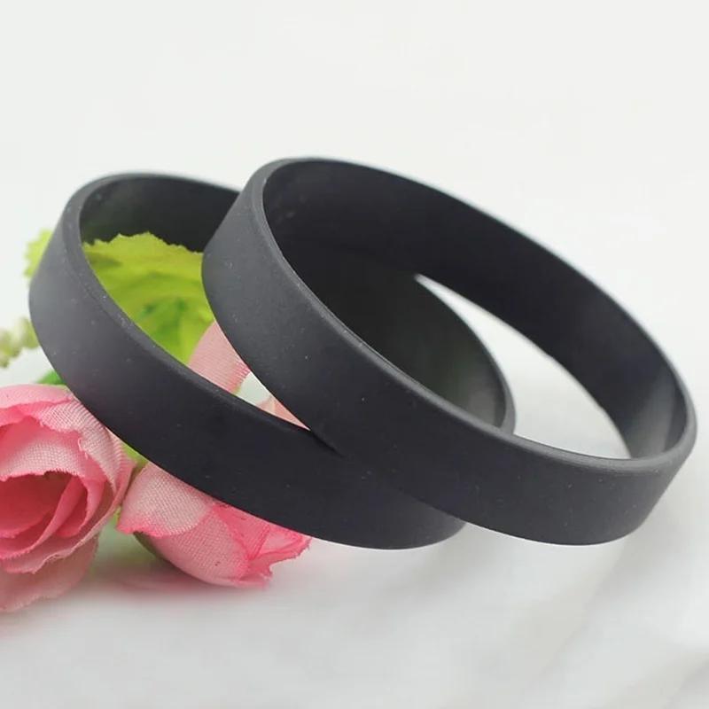 Multi-color New 5-pack Luminous Silicone Bracelet Sports Bracelet Without Words Basketball Wristband Random Colors