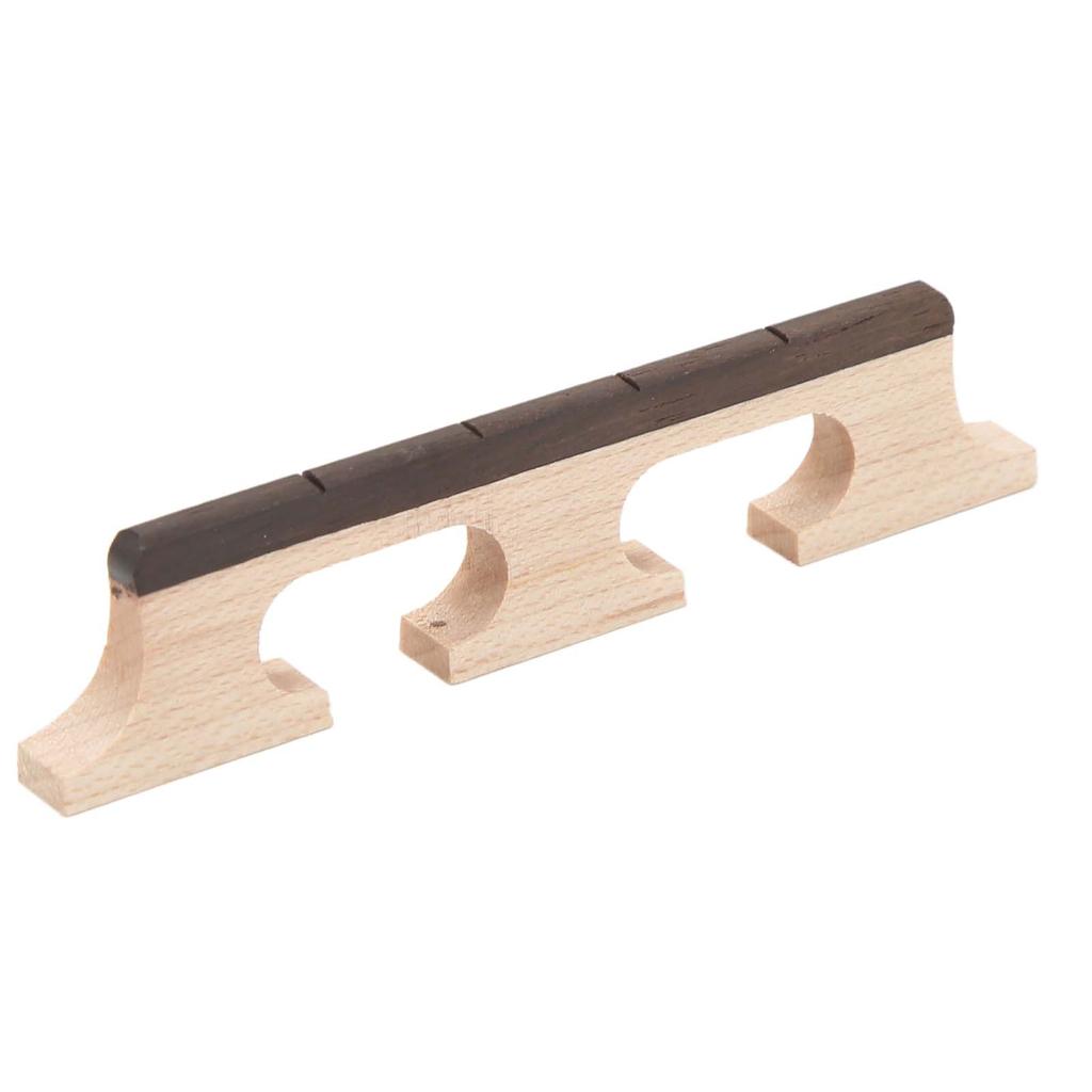 4 String Banjo Bridge Rosewood Decorative Robust Wooden 3 Leg Banjo Bridge Replacement for Music