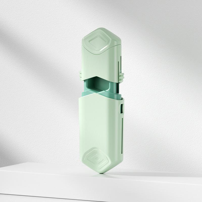 

Портативный мини-резак для таблеток, органайзер для таблеток, разделитель таблеток, измельчитель, коробка для таблеток зелёный