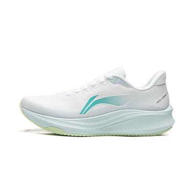 Li Ning Red Rabbit 9 Tênis Profissionais para Treinamento de Competição de Maratona Femininos Branco Azul ARPW004-12