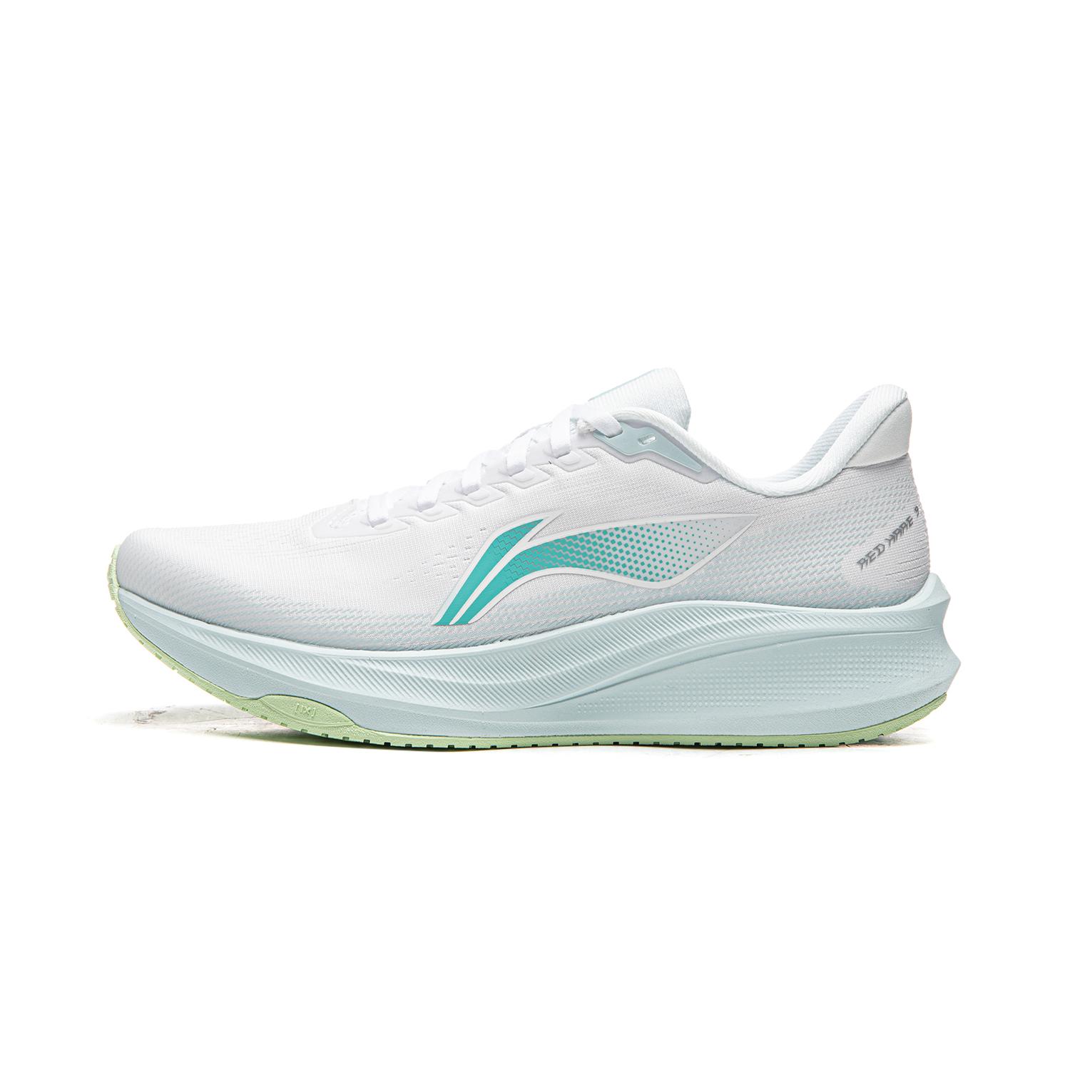 Li Ning Red Hare 9 Амортизирующие износостойкие низкие повседневные беговые кроссовки Женские Бело-синие ARPW004-12 37