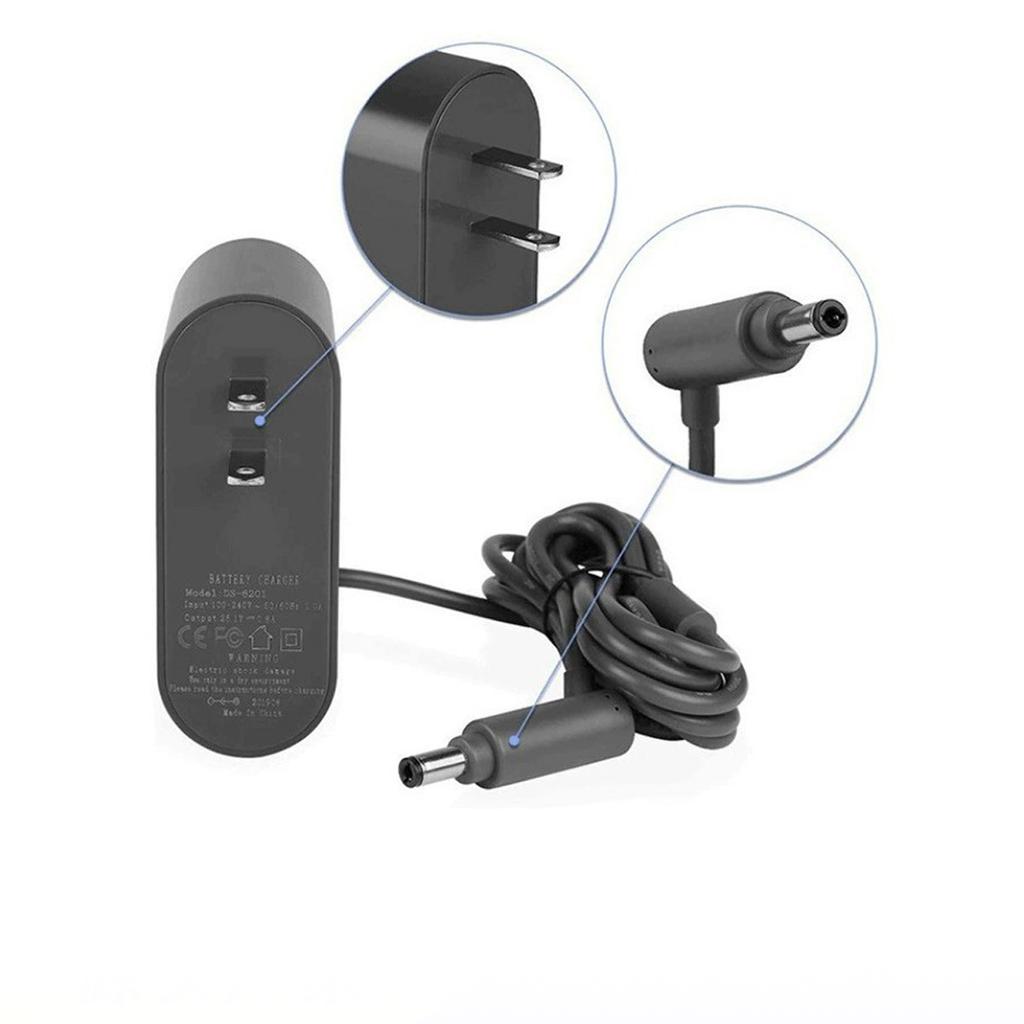 For Dyson V6 V7 V8 Vacuum Cleaner Charger Adapter Replaceable Parts Lithium Ion Battery Power Supply Cord