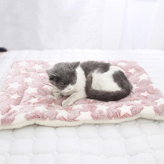 Haustier Hund Katze Stern Pfoten Bettmatte Weiche Fleece Decke Warme Schlafkissen Matratze