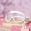 Children/Adults Fashionable Large Frame Waterproof High-Definition Swimm Goggles With Earplugs
