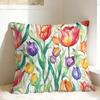 Tulp Lente Kussenhoes Retro Trendy Kussenhoes Voor Bruiloft Feest Huisdecoratie Zachte Kussenhoezen Verjaardagscadeau