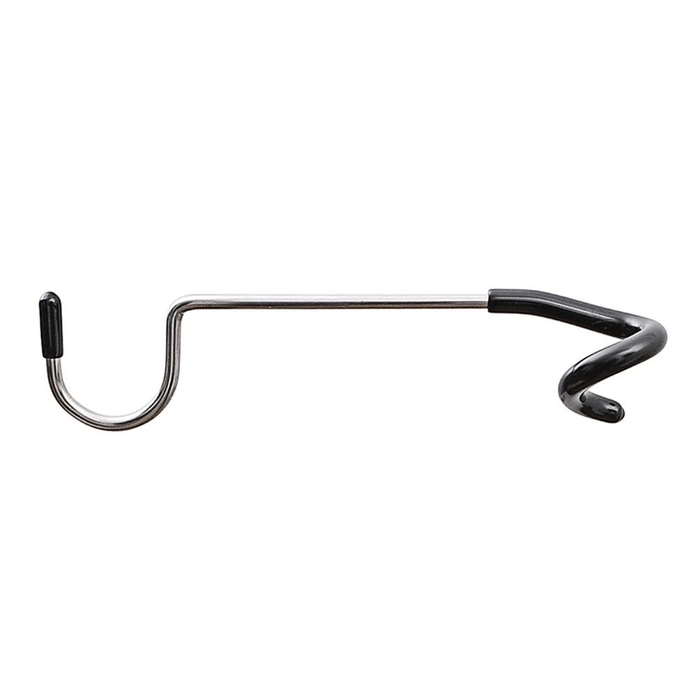 4Pcs New Stainless Steel Pole Mount Hooks Black Portable Light Stand Holder Hook Fishing Lantern Hanger Tent Pole Lamp