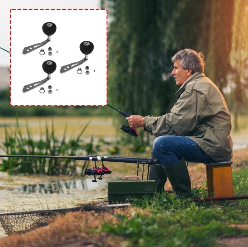 Single Fishing Reel Handle Knob Rotating Fishing Reel Handle Baitcasting Reel Power Handle Fishing Reel Accessory