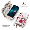 Magnetic Lanyard Leather Zipper Wallet Card Phone Case for iPhone 17 Air 16 15 Pro Max 14 Plus 13 12 11 XS XR X Flip Stand Cover