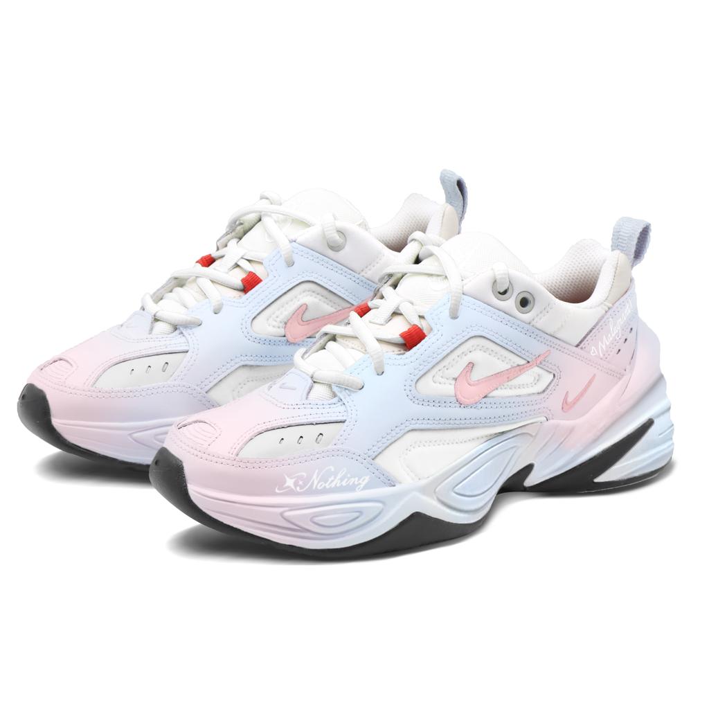 Nike M2K Tekno Stile Urban Chic Rosa Blu Ammortizzazione Rialzante Ammortizzazione Rialzante Scarpa bassa BQ3378-100(Team404-)