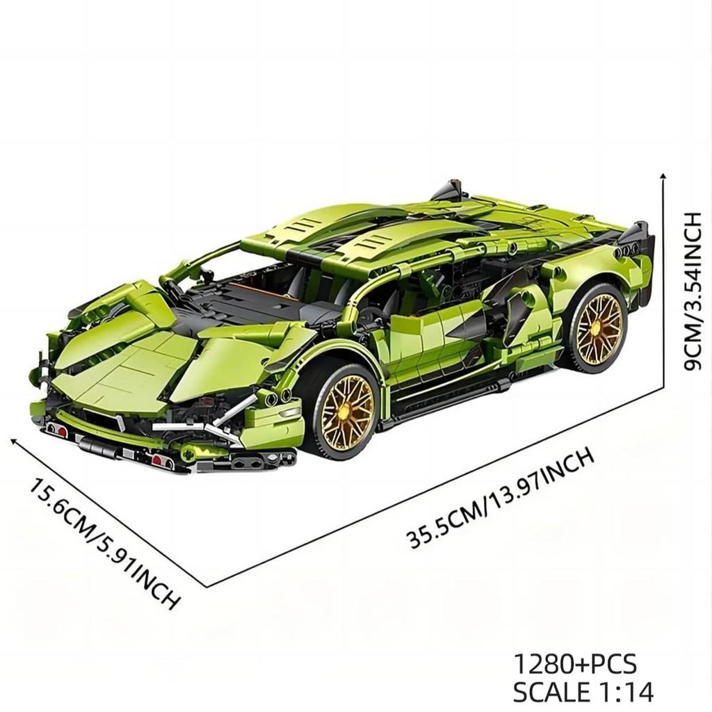 1:14 Building Block Cart, 1000-1400+pcs, birthday/Christmas/Halloween Gifts, Building Block Cart Ornaments, Adult Toys