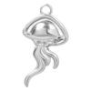 6pcs No Fade Sea Wave Shell Marine Organism Stainless Steel Charms For Jewelry Making Supplies DIY Women Men Pendant Waterproof