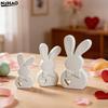 1PCS Silicone Mold 3D Easter Rabbit Bunny Silicone Mold, Moulds Easter DIY Rabbit, Easter Casting Moulds, Spring Silicone Mould