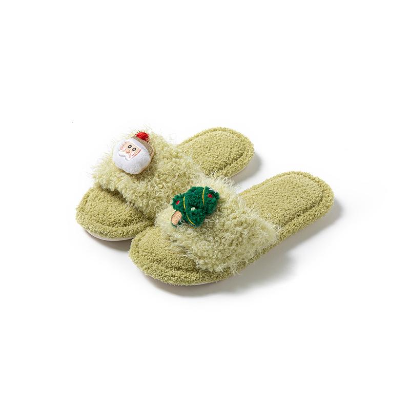 Fashion Women's Cotton Slippers 2025 Autumn Winter New Indoor Cute Non Slip Home Shoes Lightweight Comfortable Soft Sole Plush Slippers